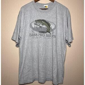 🐟 Bass Pro Shops 🎣 Large Mouth Bass Graphic Tee – XL